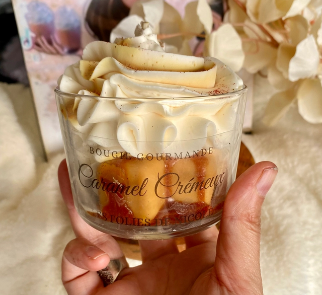 La bougie gourmande caramel crémeux 