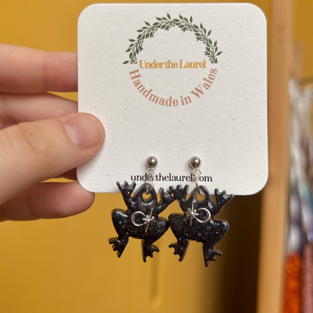 Celestial Frog Earrings
