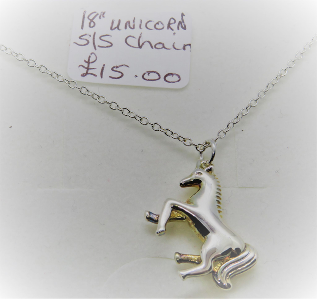 Sterling Silver Unicorn necklace
