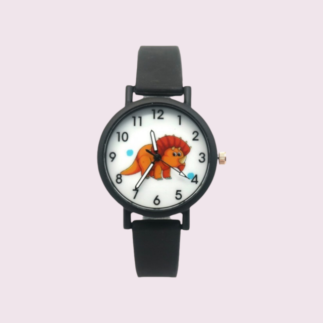Montre enfant noir dino