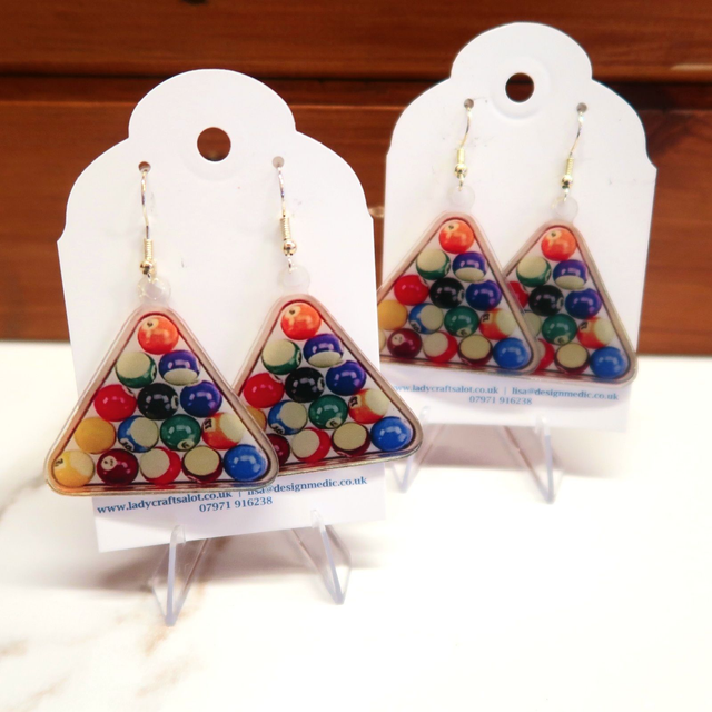 Snooker Balls Earrings