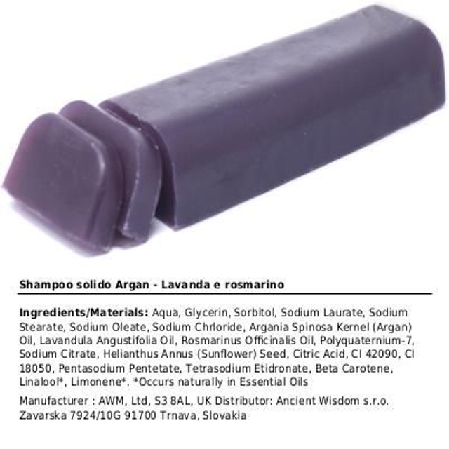 Lavanda &amp; Rosmarino - Shampoo Solido