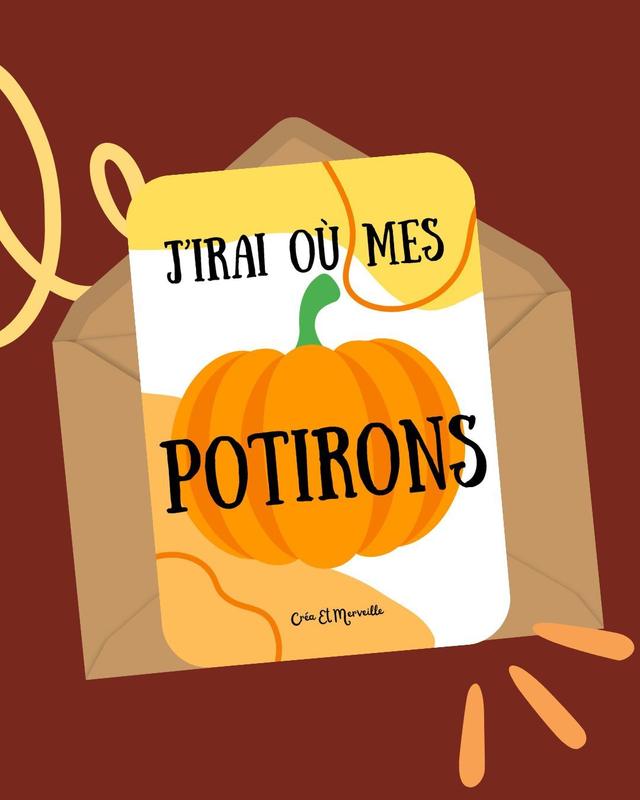 Carte postale Potiron 🎃