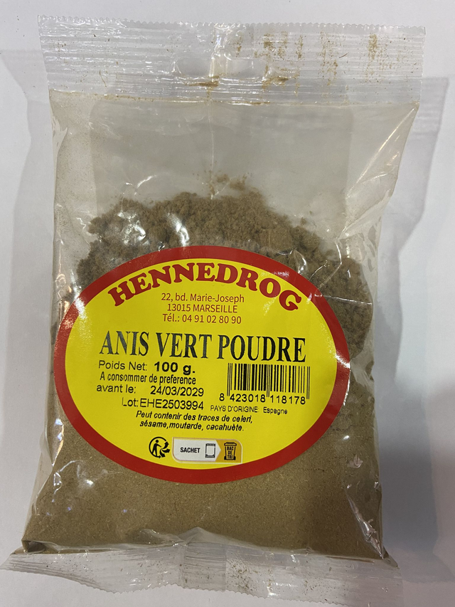ANIS VERT POUDRE 100G