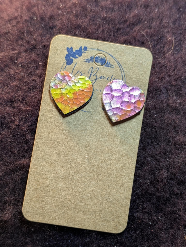 Boucles d'oreilles Lovely jaune rose lov005