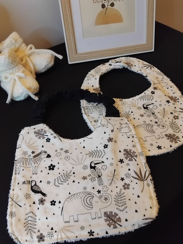 Bavoir bébé SAVANE B&amp;W