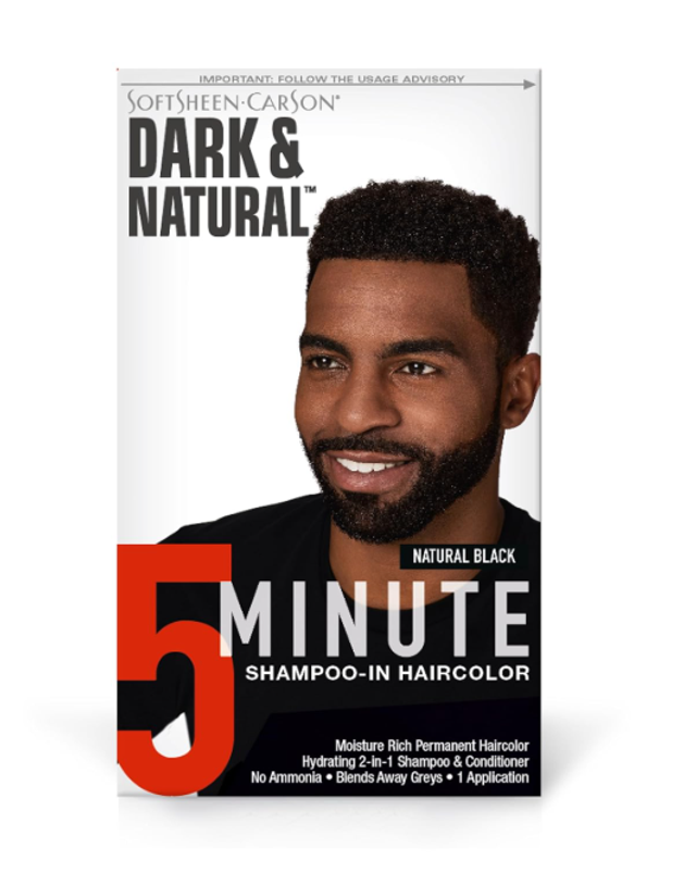Softsheen-Carson Dark &amp; Natural Men 5 Min Shampoo-In Haircolor (Natural Black )
