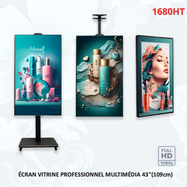 Écran vitrine haute luminosité - 43" - 2500 nits - FULL HD