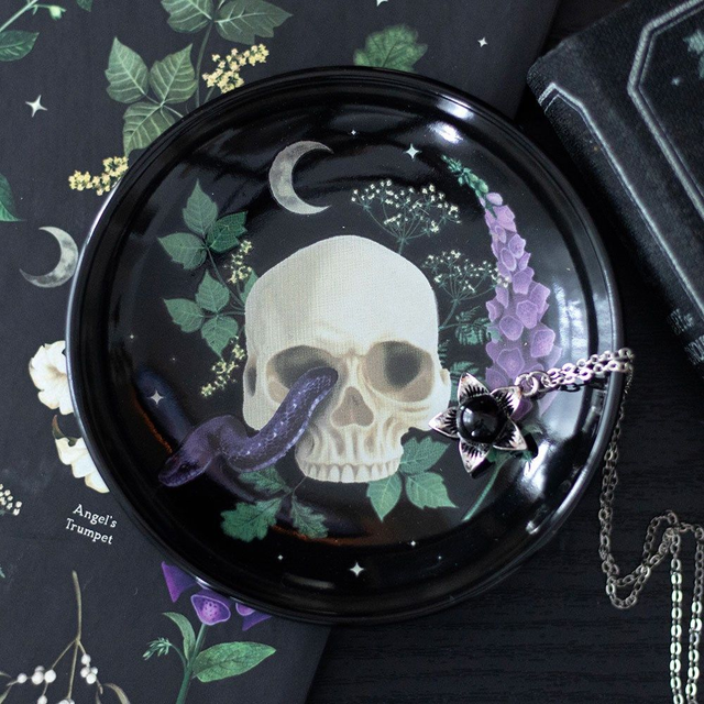 Venom Vines Skull Trinket Dish