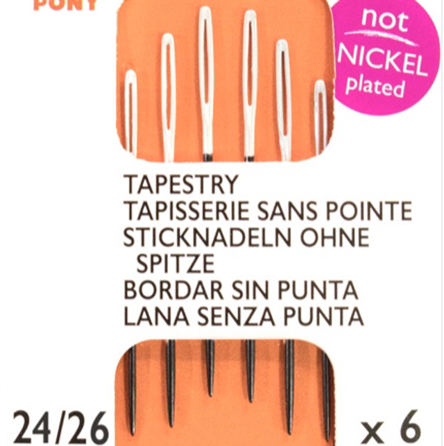 5 packs of non nickel tapestry’s size 24/26 Needles 