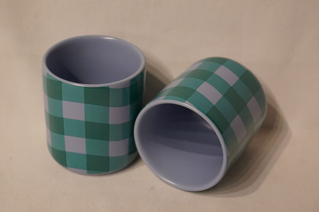 Espressotasse "kariert"