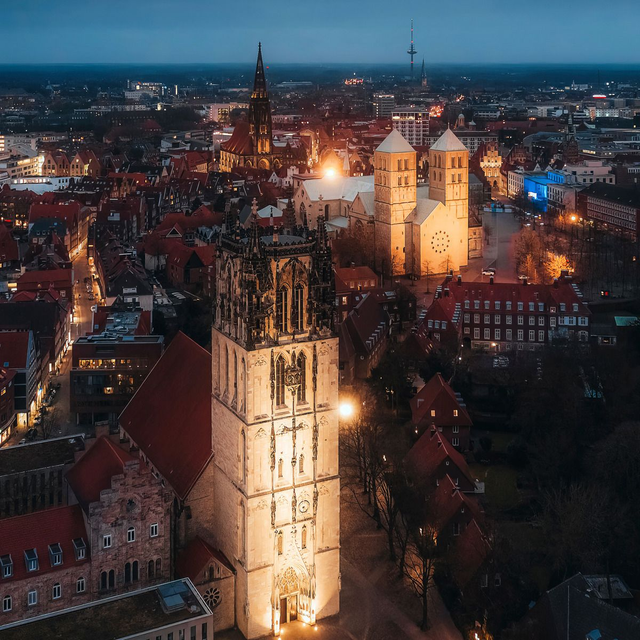Überwasserkirche von oben