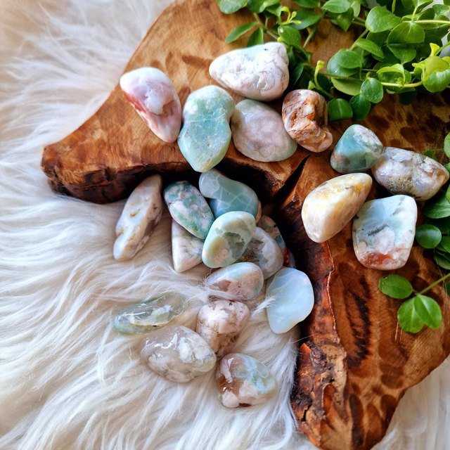 Green Flower Agate Nugget