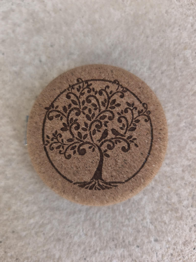 Miroir de poche double dont 1 grossissant 