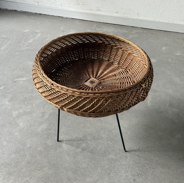 Magazine rack basket mid-century