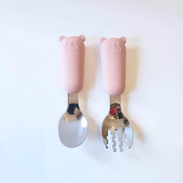 Set Cubiertos - Rosa - Acero Inoxidable