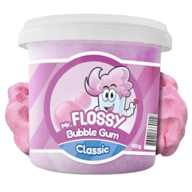 Mr Flossy Barbe à papa Classic Bubble Gum 40 Gr
