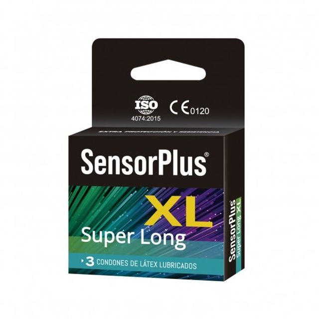 Preservativos Sensor Plus Súper Long XL 3 Un