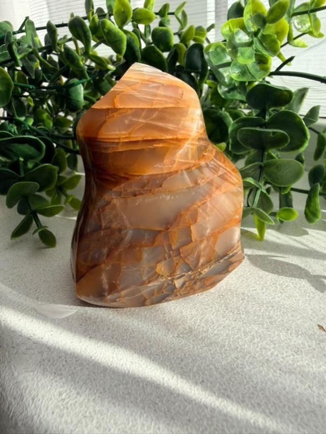 Peach Moonstone Flame