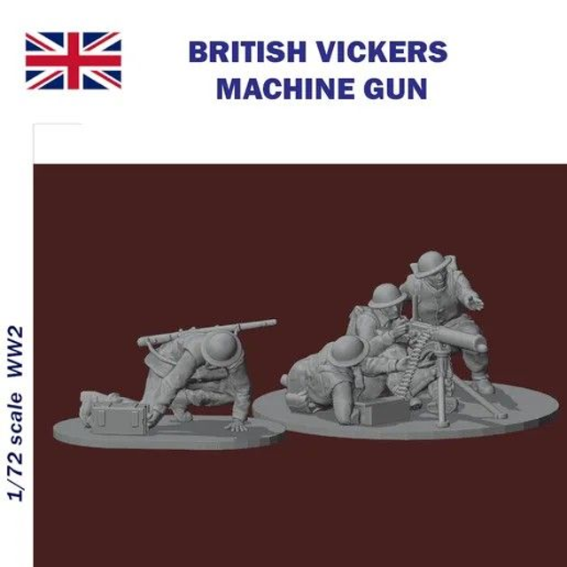Rezpla - 1/72 British Vickers Machine Gun