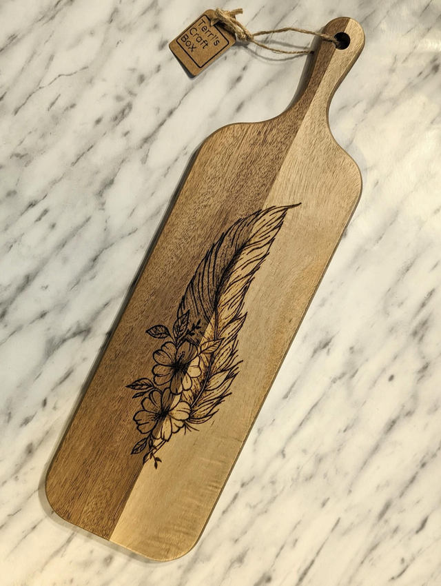 Acacia Paddle &#039;FEATHER&#039; (Thin)