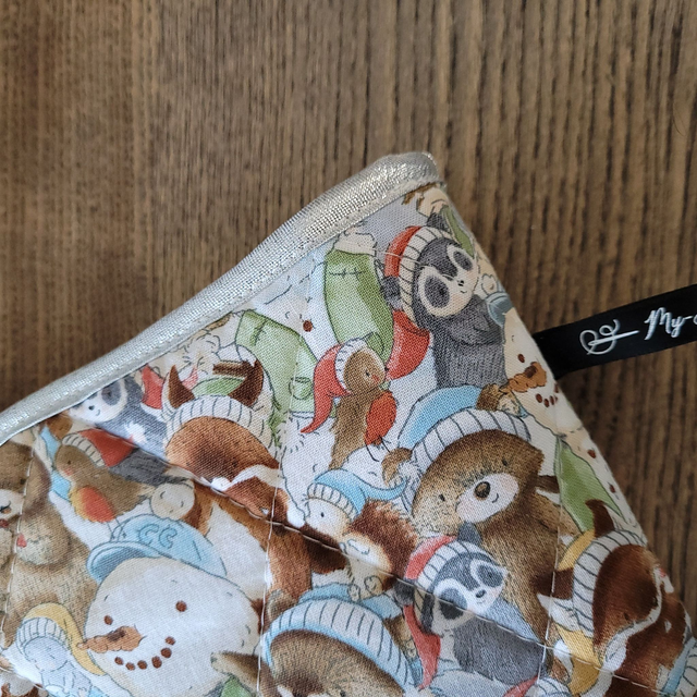 Pochette pour livre Grand Format : Animaux de noël