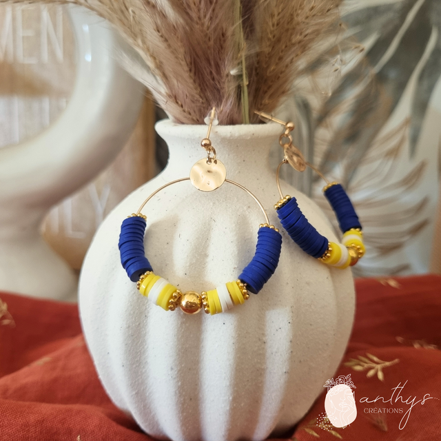 Boucles d'oreilles Majorelle
