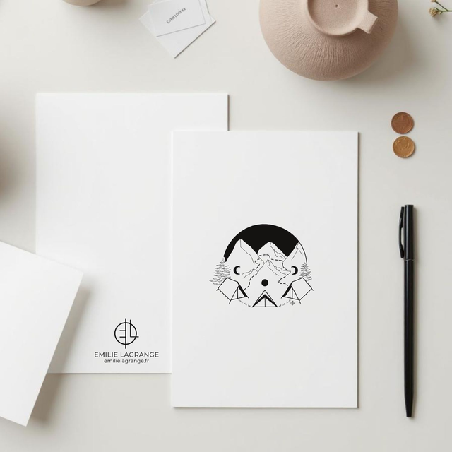 "Trek" Carte postale - 2024