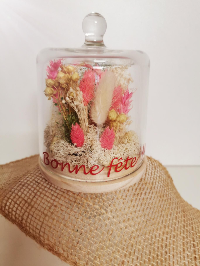 Cloche fleurie "Bonne fête Mamie" 