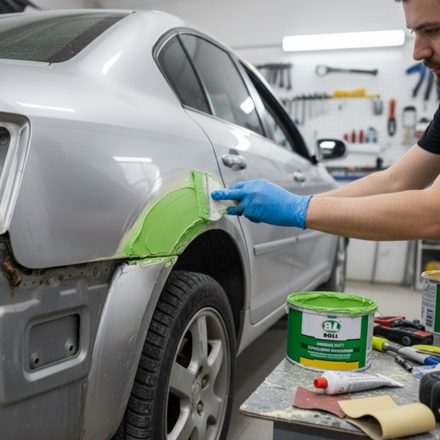 🧪 tmely Polyesterový tmel se skelným vláknem BOLL