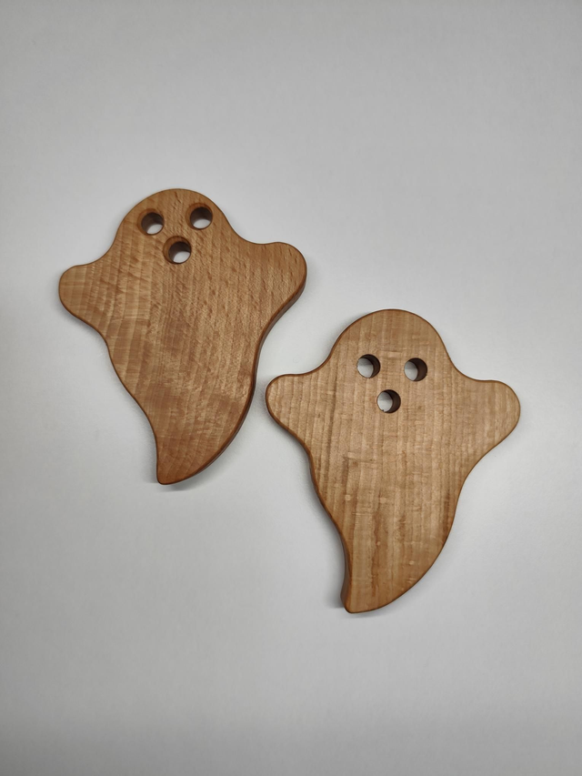 Décapsuleur fantôme 👻 boo en hêtre ondé 