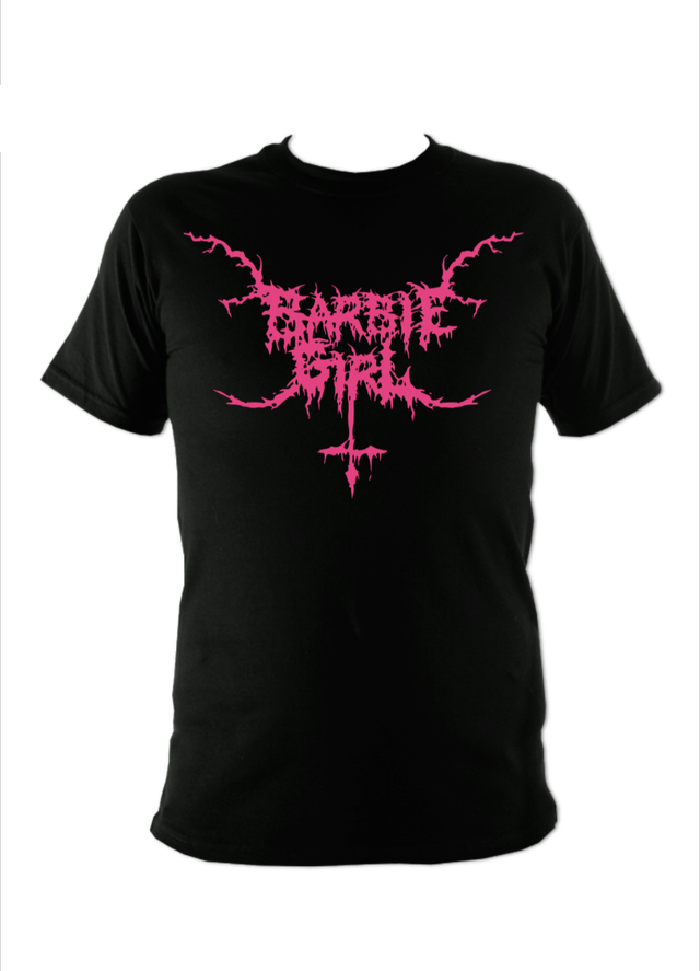 Barbie Girl Black Metal T-shirt