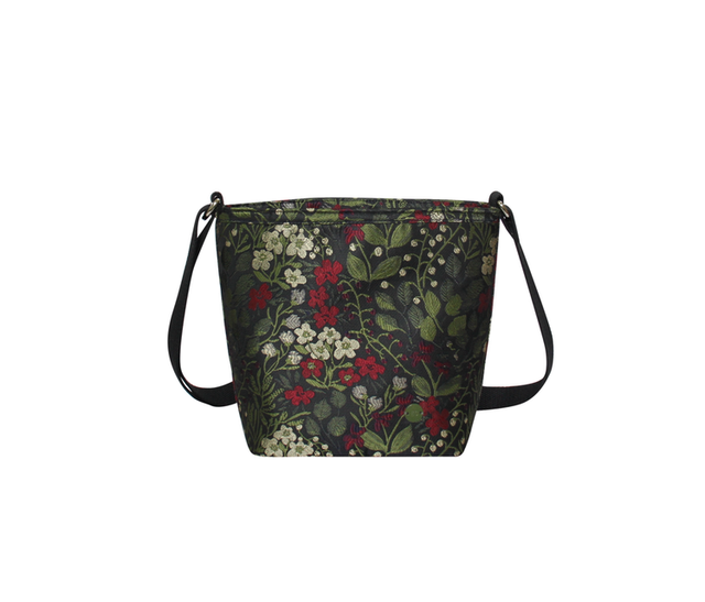 Earth Squared Jacquard Noir Bucket Bag