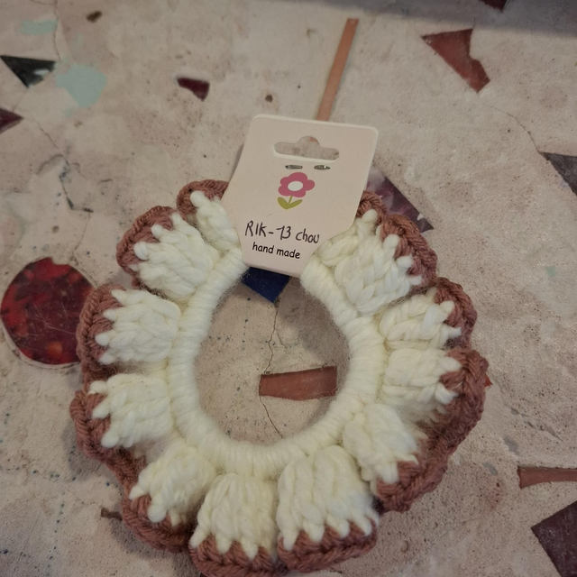 Rik-13 chouchou blanc vieux rose