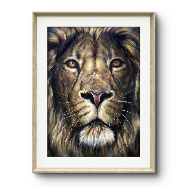 Tirage d’art Lion « horizon »