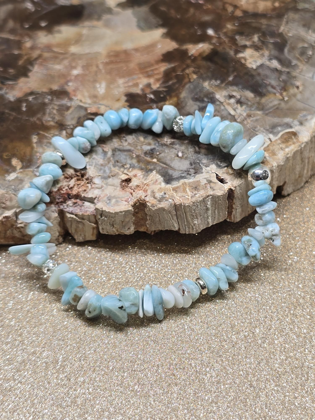 Bracelet baroque Larimar