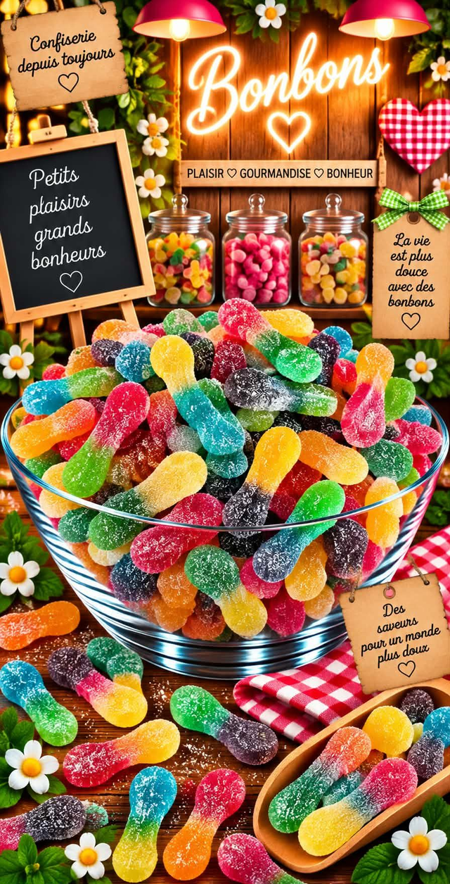 langues multicolors 100g
