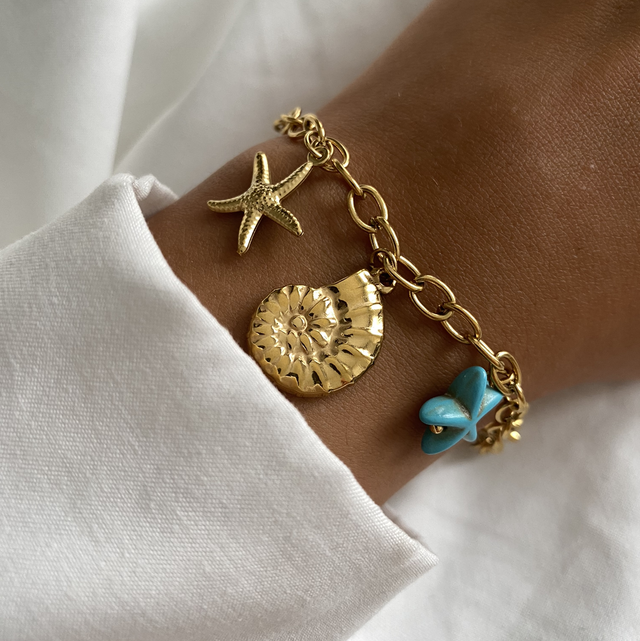Bracelet charm coquillage