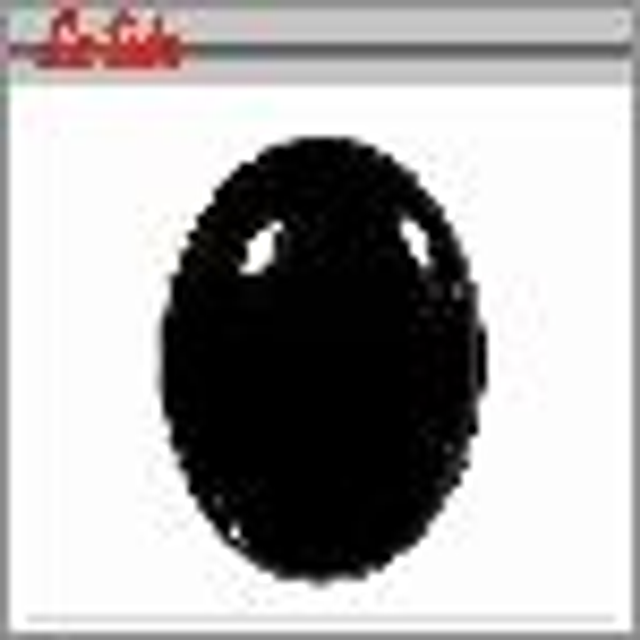 Veiligheidsogen ovaal 10 mm zwart 