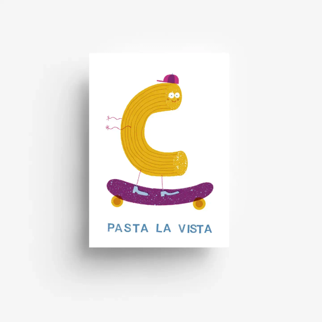 Pasta La Vista Ansichtkaart DIN A6