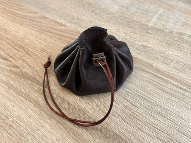 Bourse en cuir souple