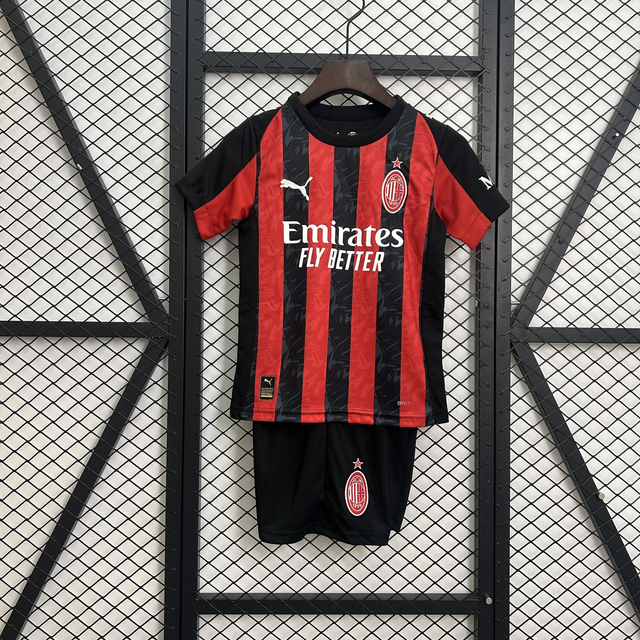 Conjunto camiseta RETRO + pantalón NIÑOS 1ª AC Milán - 98-99
