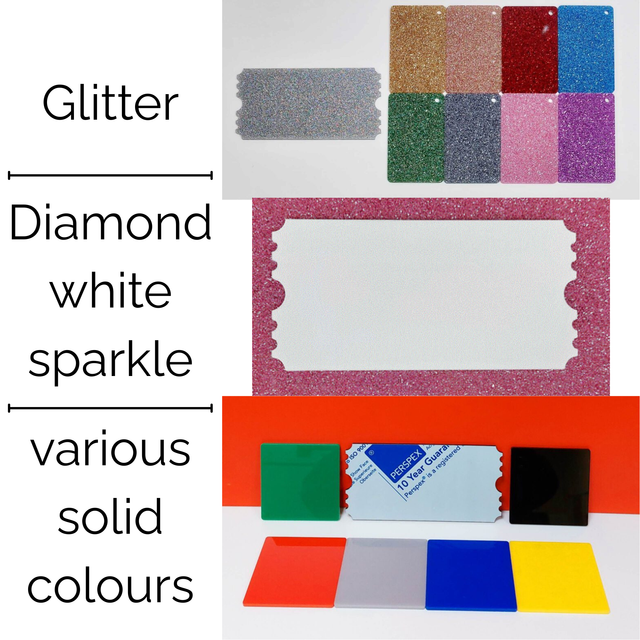 Personalised Acrylic Keepsake ticket