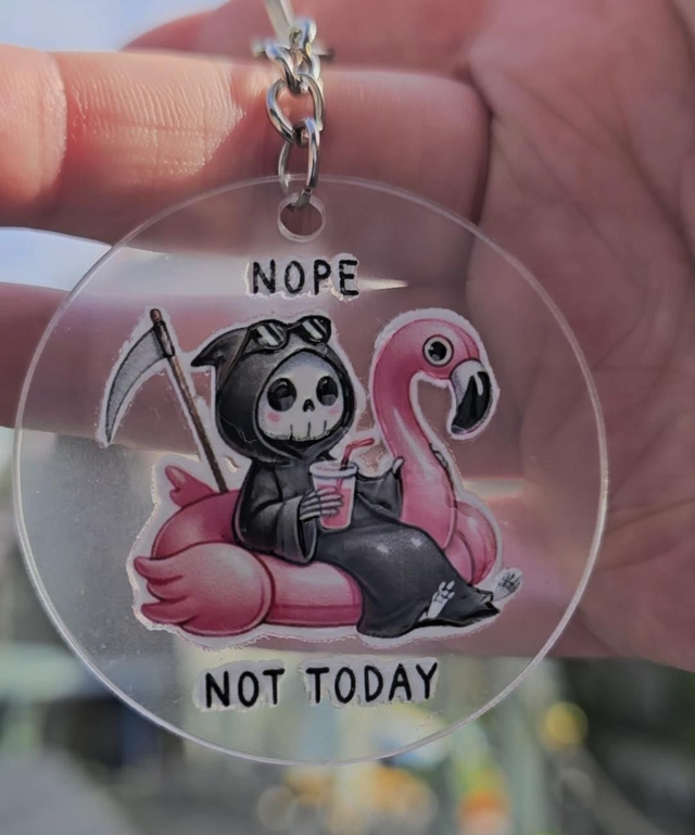 🦩 Flamingo floaty, death stare vibes