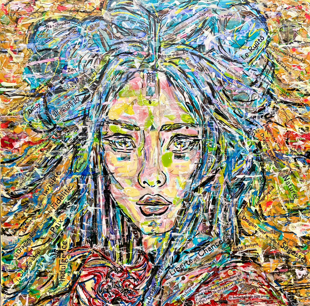 Dragons - 100x100cm - 2025