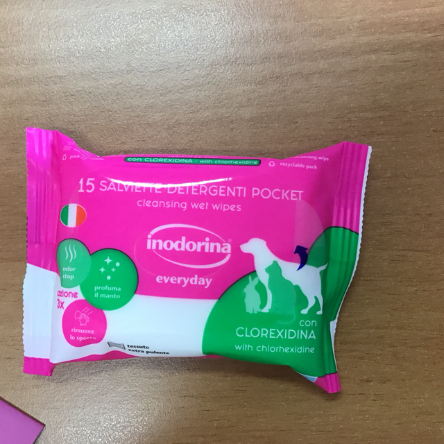 Inodorina 15 salviette detergenti Pooh Pocket con clorexidina 8031398128078