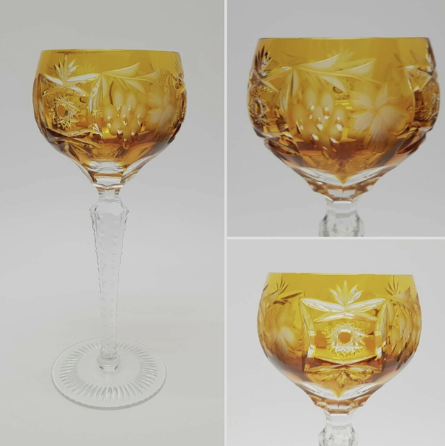 Großes Weinglas Nachtmann Amber handcut