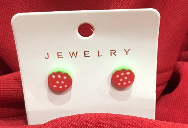 Children Red Earrings - CRE02