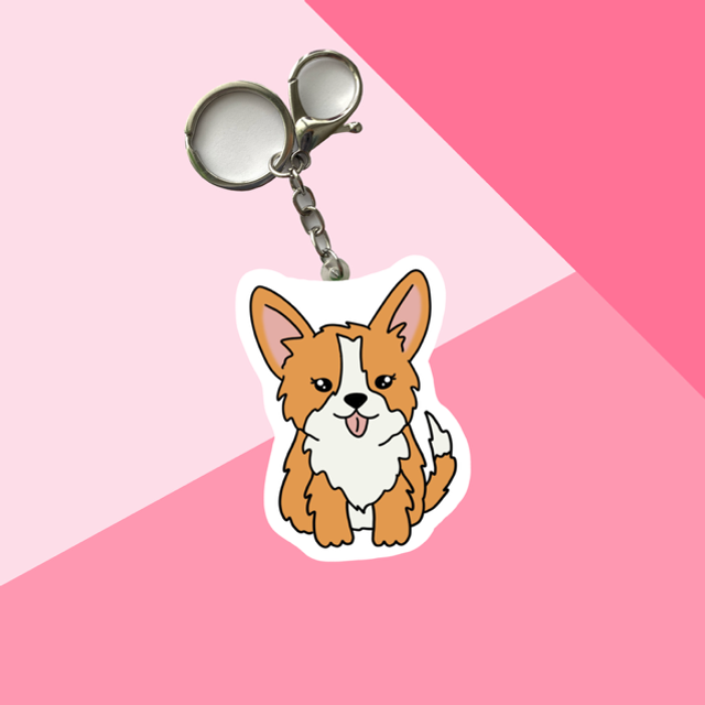 DOG keychain - Corgi