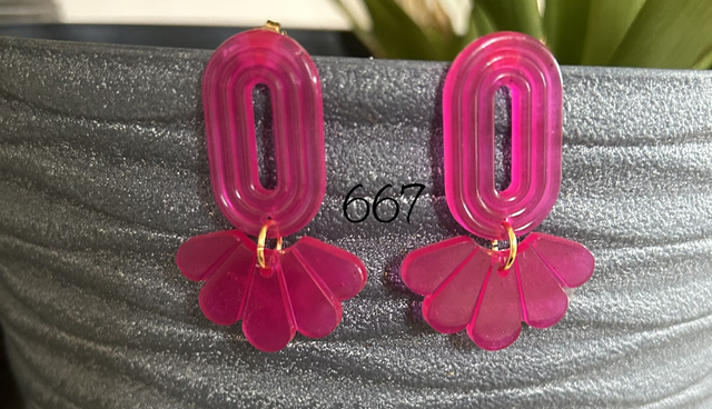 🩷Boucles d’oreilles “Pétale Pop” – Réf. 667